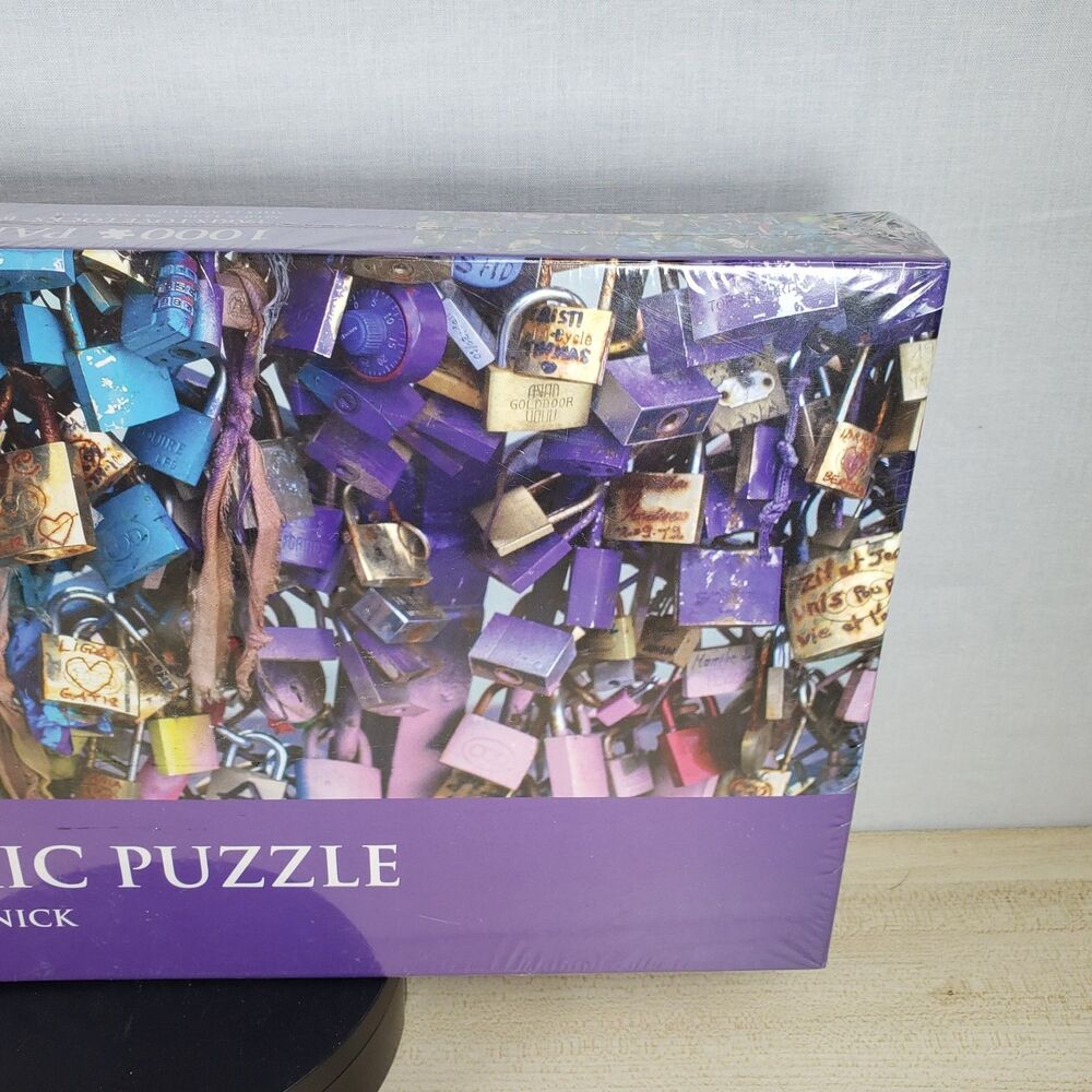 Andrews + Blaine LTD, #2844 Paris Love Locks Panorama Puzzle, 1000 Pieces New - Picture 5 of 16